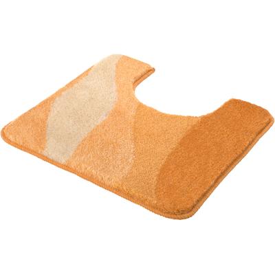 Badematte KLEINE WOLKE "Malena, Badvorleger, Badezimmer Teppich", braun (rost), H:20mm, Polyacryl, Badematten, Badematte, Badteppich, modernes Wellen Design, Farbverlauf, waschbar