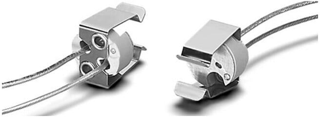 Houben Fassung GU5,3 Ker,bg,Schr.M3,140mm 106457)