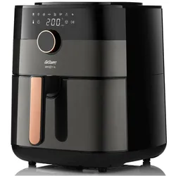 Heißluftfritteuse Air Fryer Schwarz/Kupfer