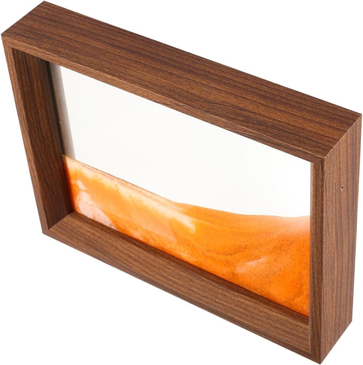 Zand Schilderij Frame Dynamisch Zandkunst Geel Breedte: 21.5 cm