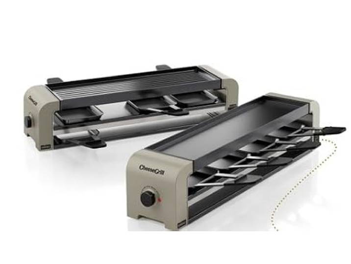 Stöckli Raclette CheeseGrill 4 Connect Set Ivory Gold