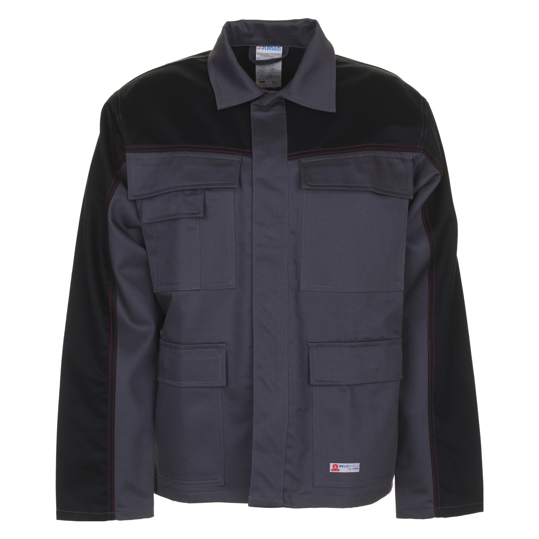 Planam Jacke Weld Shield grau/schwarz 62 (62) (71443632)