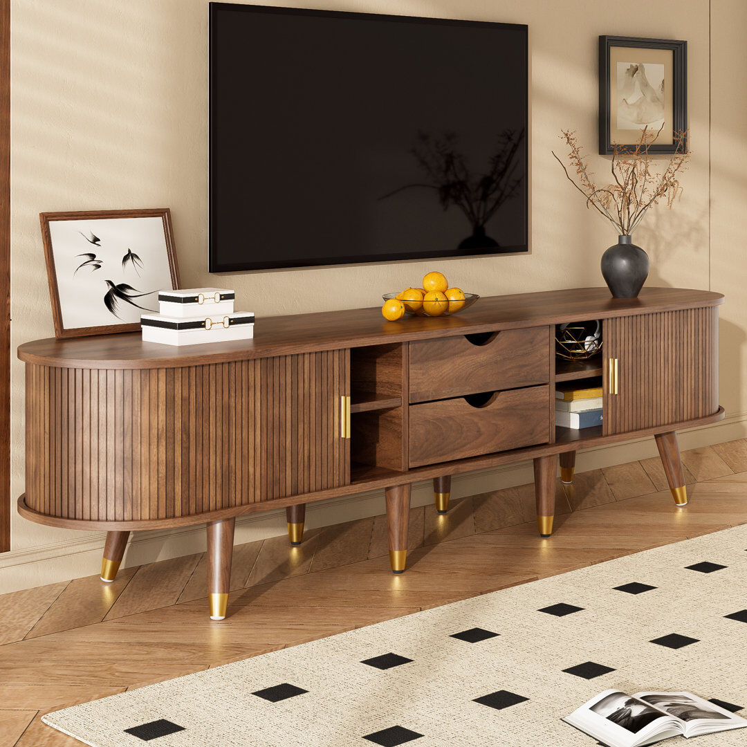 Fjørde & Co TV Stand for TVs up to 65" Brown 65"