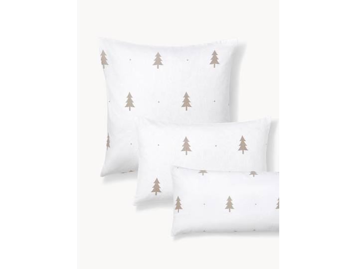 Taie d'oreiller en flanelle avec sapins X-mas Tree