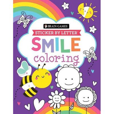 Brain Games - Sticker by Letter - Coloring: Smile, von Publications International Ltd,Brain Games,New Seasons, Publications International, Ltd.,