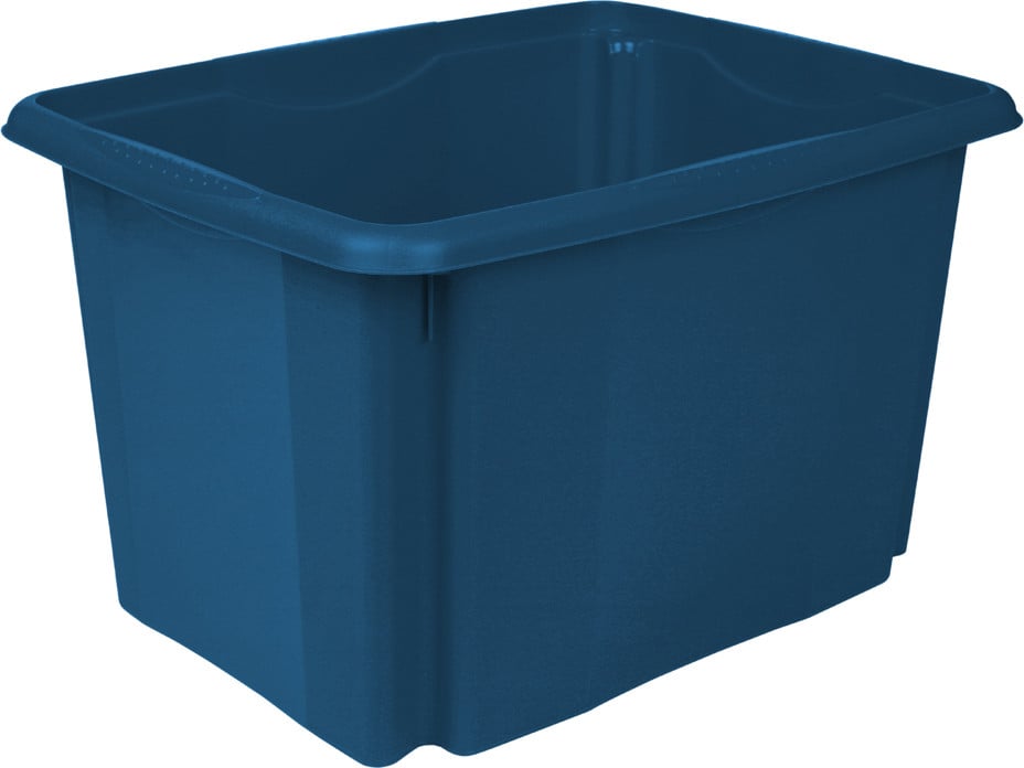 Keeeper Emil Eco Opbergbox met handvatten, 45 liter, eco-blauw