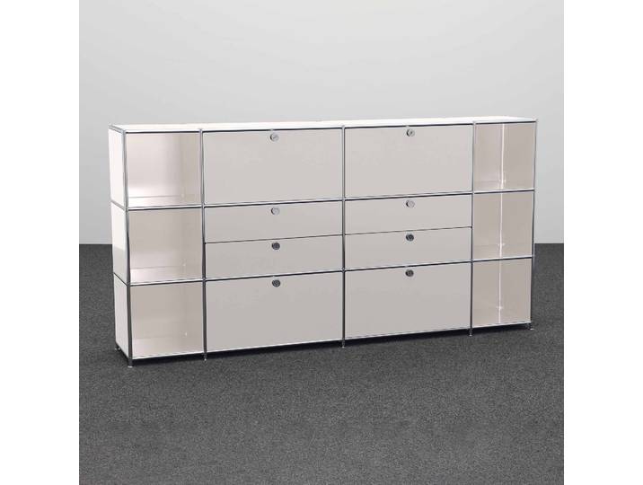 Highboard System4 228.0 x 40.0 cm, Hellgrau, Neu - Ideal für zeitloses Design