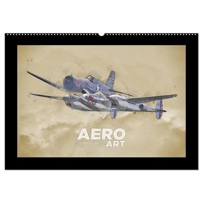 Aero Action Art - Luftfahrt Kunst (Wandkalender 2027 DIN A2 quer), CALVENDO Monatskalender