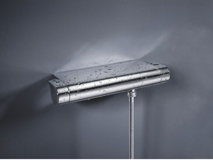 Grohe Grohtherm 2000 Brause-Thermostat 34469001 1/2", mit Duschablage, Wandmontage, chrom