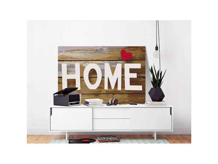 Peinture par numéro - Home with Heart Lin Marron 40 x 50cm