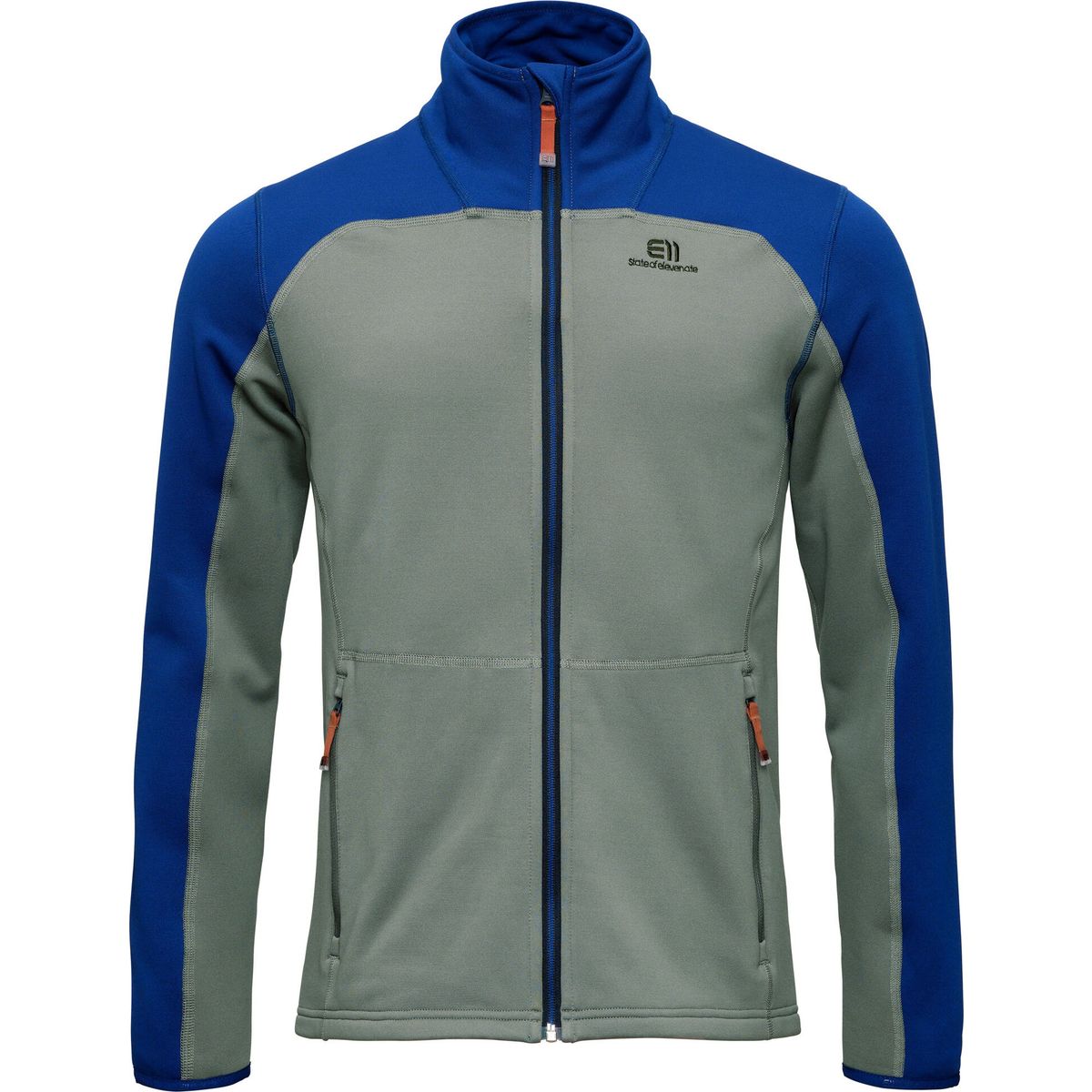 Elevenate Men Skiers Fleece Zip gray green (008) S 414-23008003