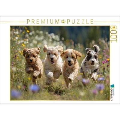 CALVENDO Puzzle Frühling heißt rennen, hüpfen und Chaos verbreiten | 1000 Teile Lege-Größe 64x48cm Foto-Puzzle für glückliche Stunden