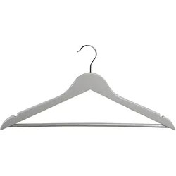 Formkleiderbügel, 12er Pack, FSC, grau