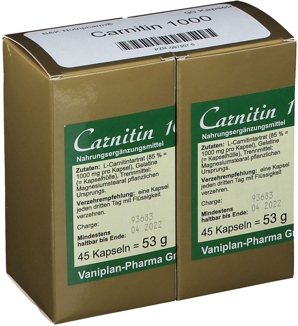 FBK Carnitin 1000 Kapseln 90 St