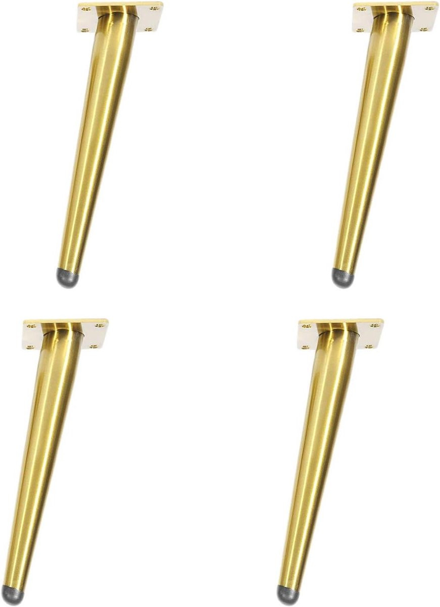Set van goudkleurige meubelpoten van 60 cm voor het verhogen van meubels