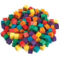 Colorations Färbungen - Farbige Holzwürfelblöcke, 196st.