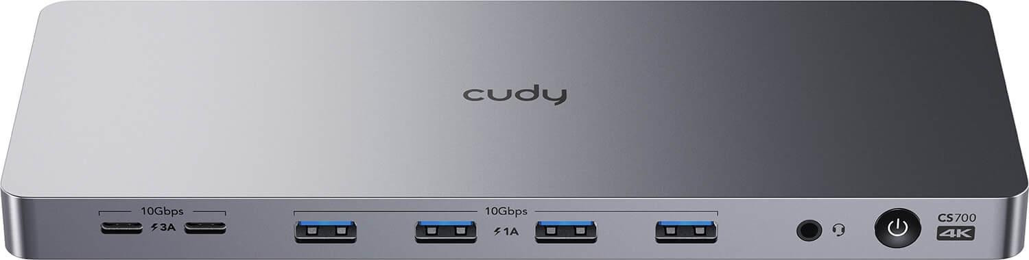 Cudy CS700 Docking Station met USB-C, 10 Gb/s en Dual 4K ondersteuning