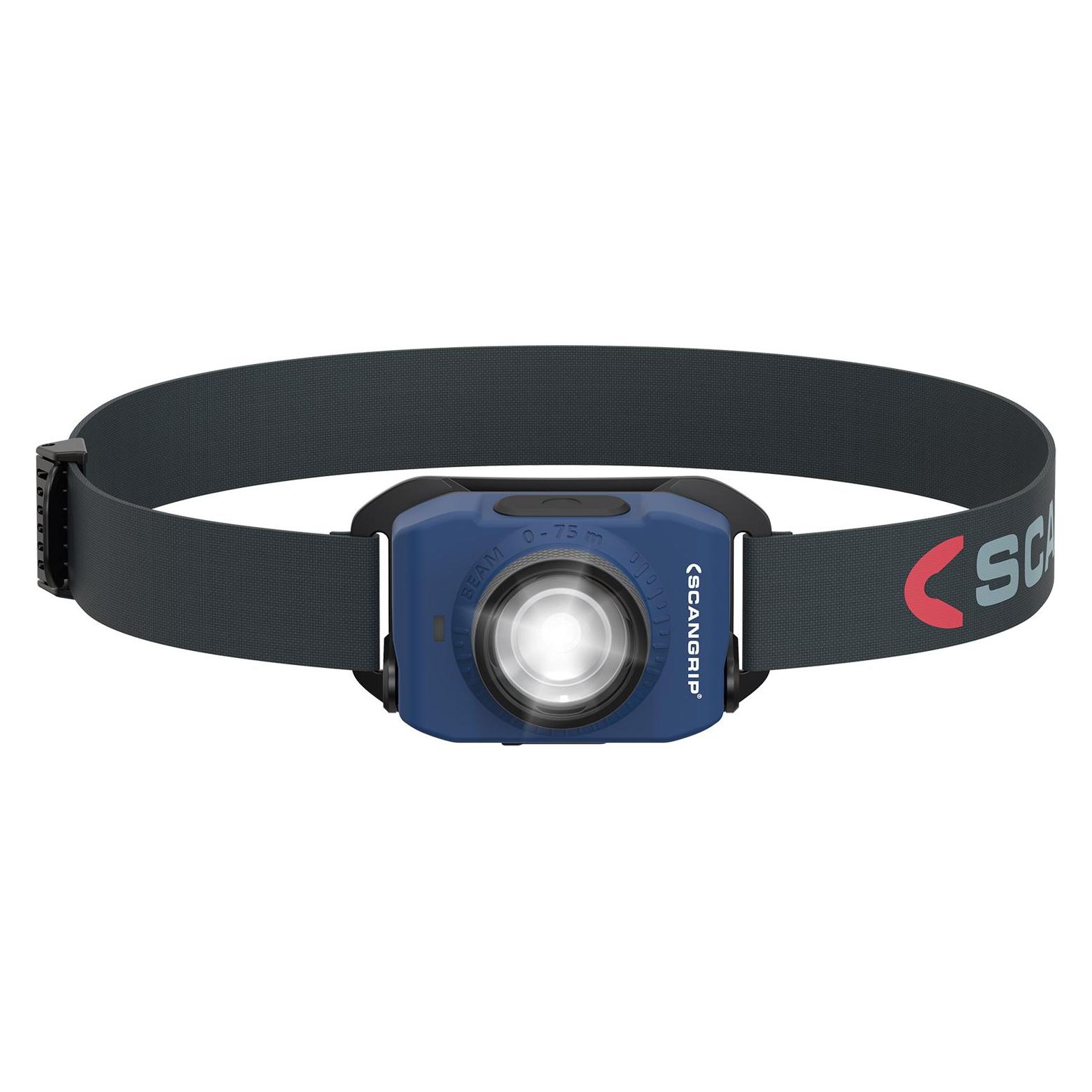 Scangrip Head lamp ZOOM, 220 lm LED, rechargeable, IP54 (220 lm) (03.5627)