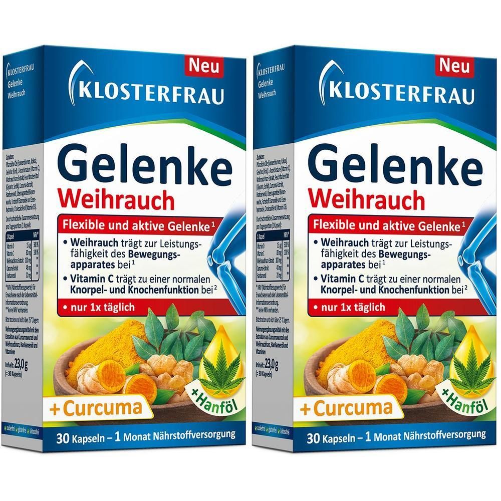 Klosterfrau Gelenke Weihrauch Weichkapseln 2x 2x30 St