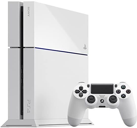 Sony PlayStation 4 Fat (PS4 Fat)   Normal Edition   500 GB HDD   2 Controller   Weiß   Controller Weiß - Refurbished