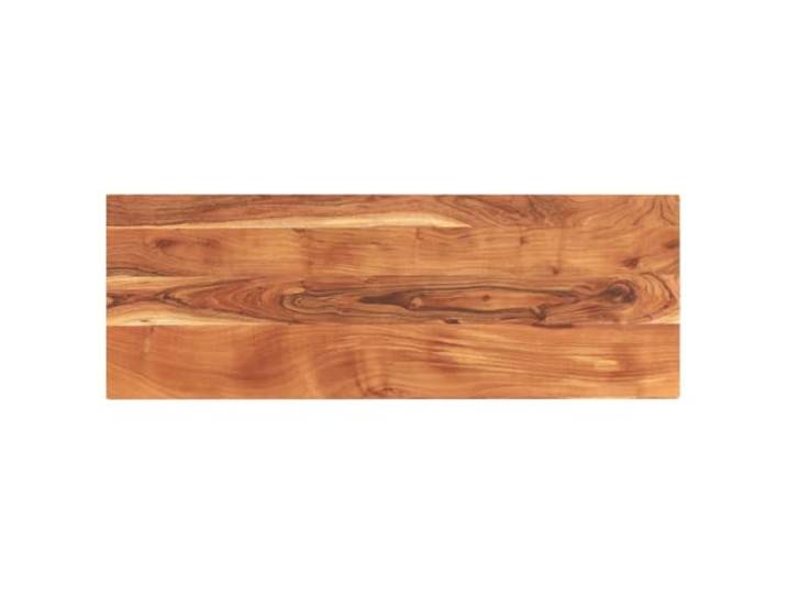 ZXQVLMRS Tischplatte Akazie Massivholz Rechteckig 140x50x2,5 cm Braun Robustes Hartholz, Vielseitig einsetzbar, Rustikales Design