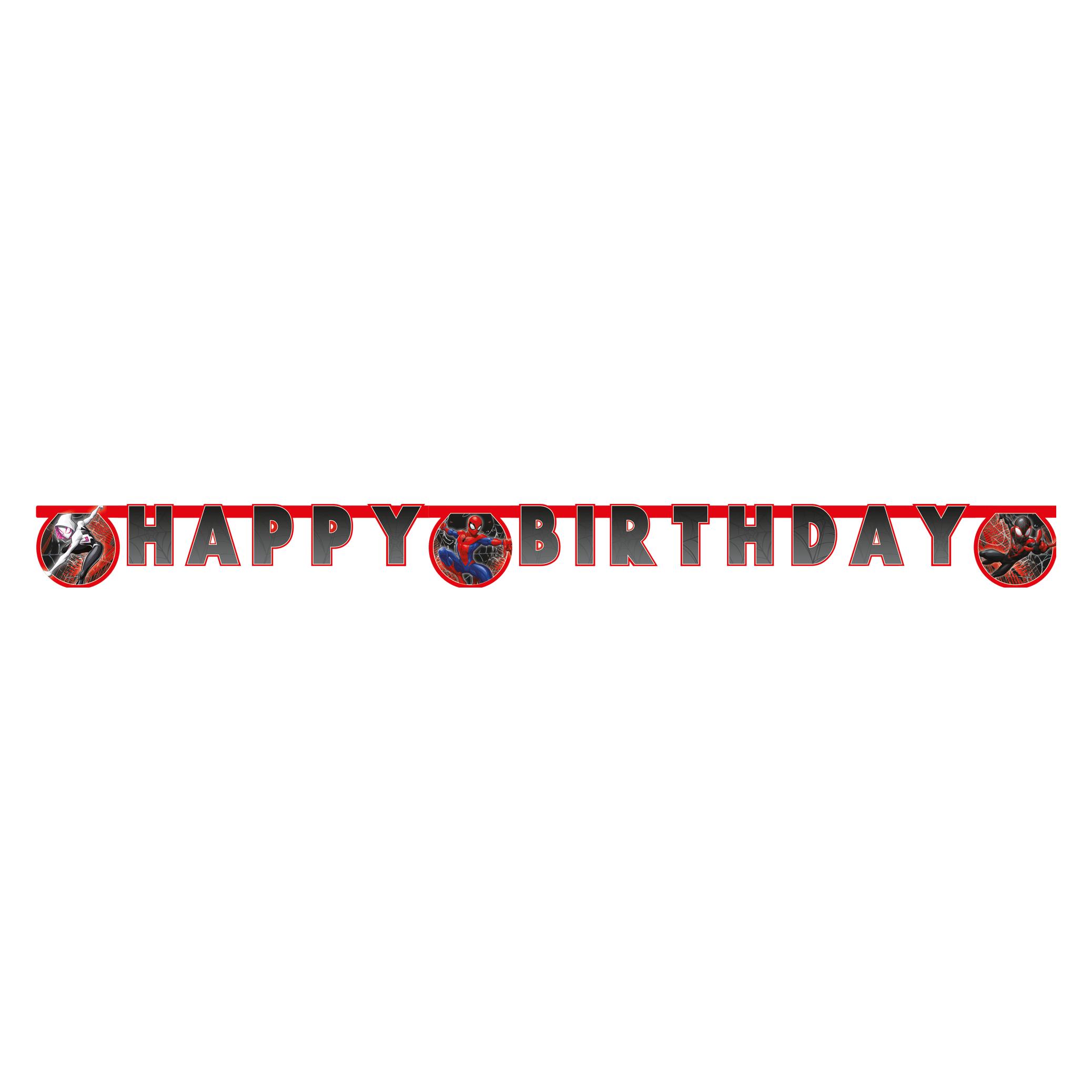 Procos Spider-Man - Girlande - Happy Birthday (1 Stk.) (97319)