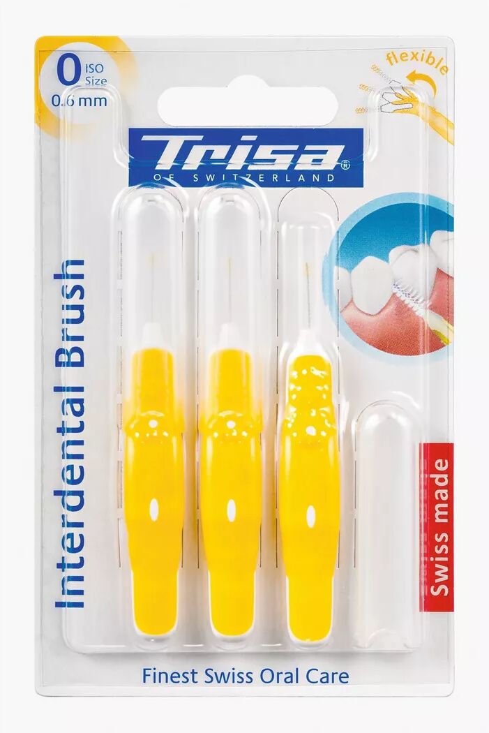 Trisa - Interdental Brush ISO 0, One Size, gelb