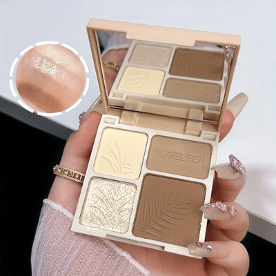 Inspire Essentials Glow Sculpt Facial Highlighter Palette Matte And Shimmer Contour Powder 2