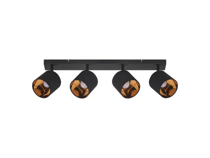 Nettlife Deckenstrahler Brand 4-flammig 67/11/20 cm, Schwarz, E14, 11x20x67 cm, Lampen & Leuchten, Innenbeleuchtung, Spots & Strahler, Wandstrahler
