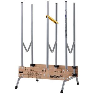 Wolfcraft Sägebock 5121000, Metall, klappbar, mit Sägemarkierung, bis 150kg