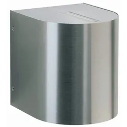 Albert LED Außenwand-Strahler Typ Nr. 2403, Up/Down, eng/eng, Rund, IP44, 2x 6.7W 3000K 600lm, starr, Edelstahl / Linsenoptik ALB-692403