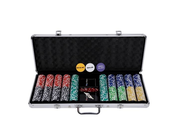Profi Pokerkoffer mit 500 Chips