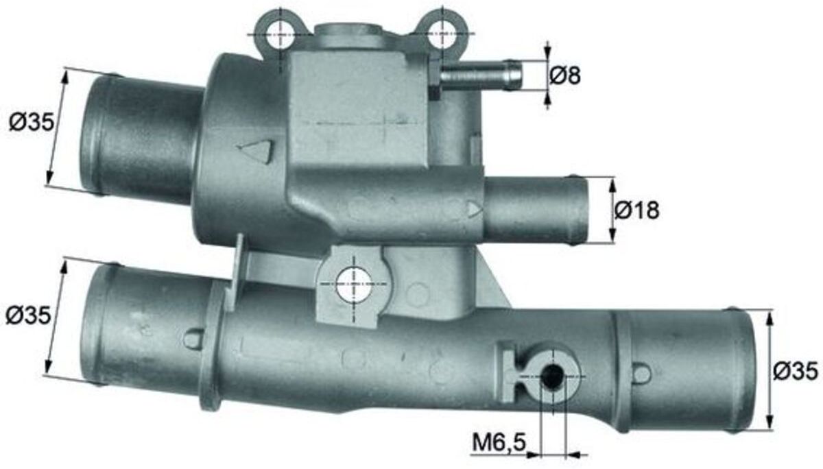 Thermostat, Kühlmittel MAHLE TI 123 88