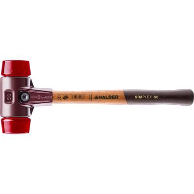 SIMPLEX-Schonhämmer, mit Stahlgussgehäuse und Holzstiel Ø=40 mm