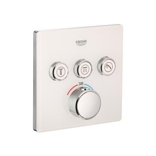 GROHE Grohtherm SmartControl thermostaat set met 3 afsluitventielen en hoekig design