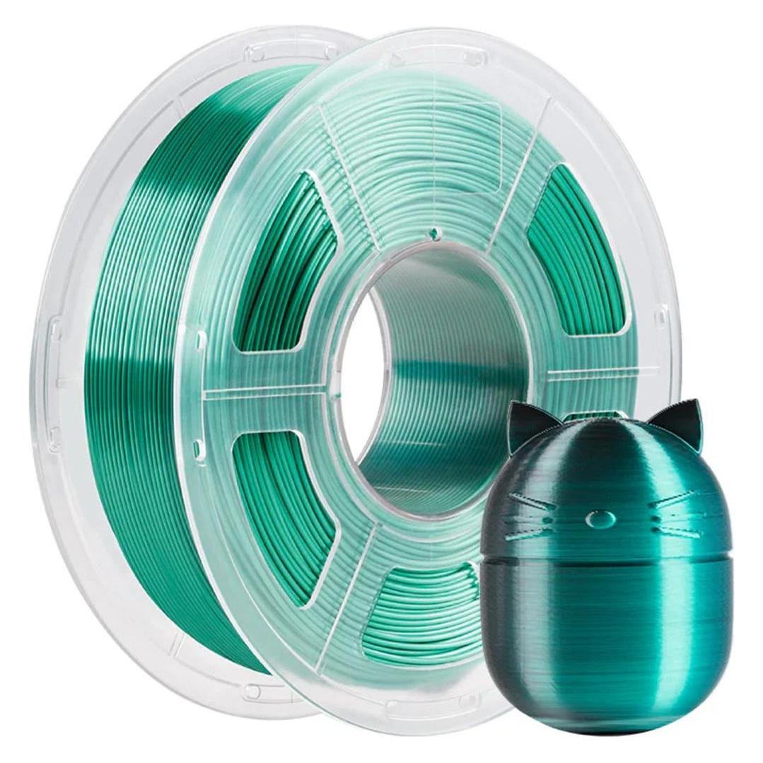 Anycubic PLA Silk Filament DC 1kg Black Green (PLA, 1000 g, 1.75 mm) (AHSC09-103)