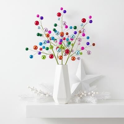 Regency International "30"" Multi Colored Shatterproof Ball Spray Set of 3"