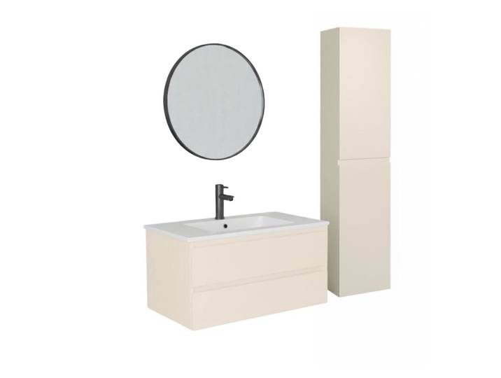 Ensemble meuble simple vasque 80cm