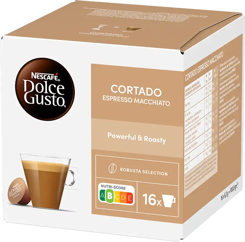Nescafé®   Cortado - 16 Capsules de café pour Dolce Gusto - Cortado