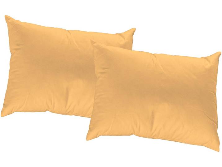 Dekokissen ADAM Uni Light Collection , gelb (dunkelgelb, unifarben), B:60cm L:40cm, Obermaterial: 100% Baumwolle, Dekokissen_Sitzkissen_Kissenhüllen, Dekokissen, im Uni Design