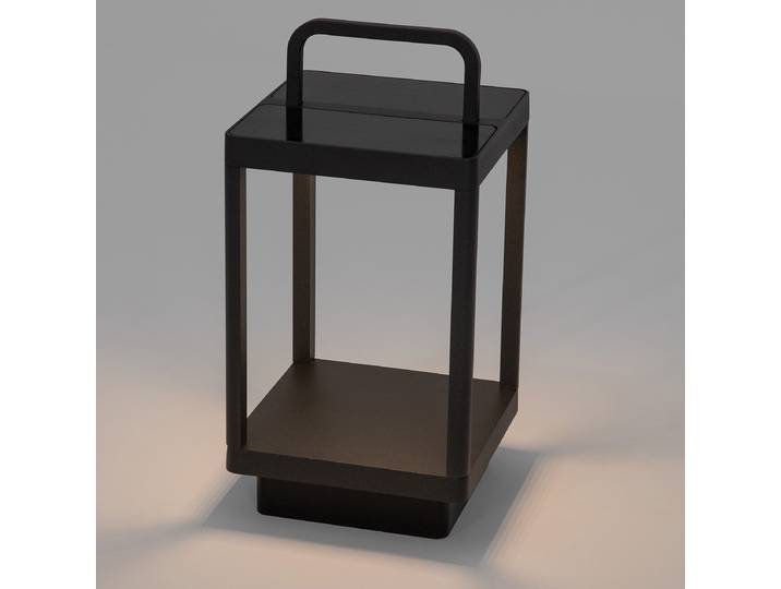 Lampe de chemin Bali 36cm Gris/Anthracite