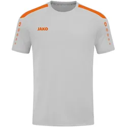 JAKO Power kurzarm Trikot Herren 846 - soft grey/neonorange S