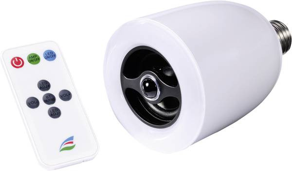 Ultron Boomer Light Aktivbox Bluetooth Speaker met LED Lamp E27 - Wit
