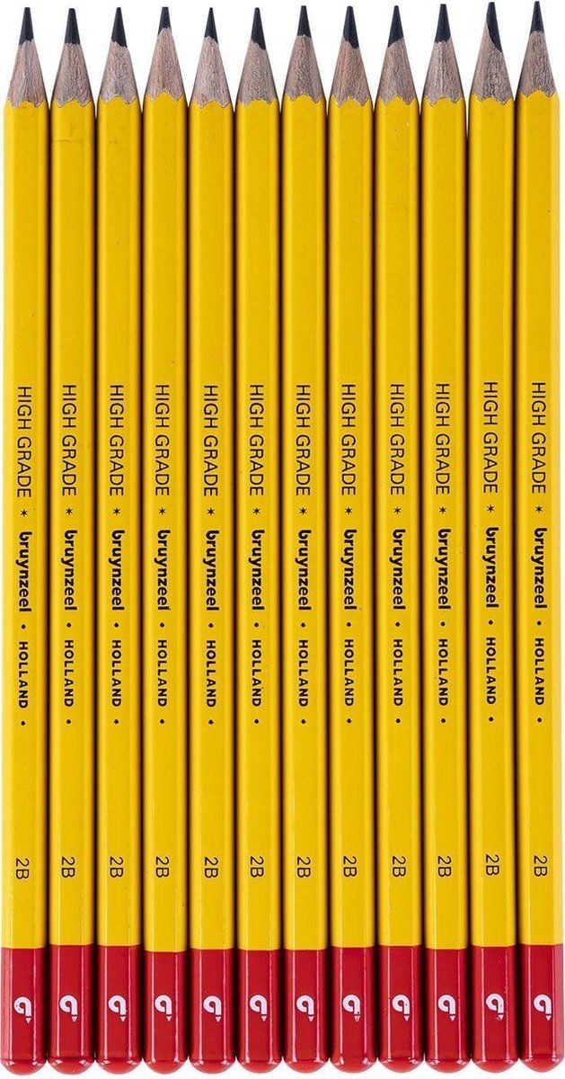 Bruynzeel Burotek 2B Grafietpotloden Geel gelakt (12.000 stuks)