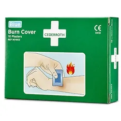 10 Cederroth Burn Cover, Hydrogelplaster 74 mm x 45 mm