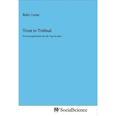 Trost in Trübsal, Taschenbuch von , MV-SocialScience, 978-3-96882-162-7