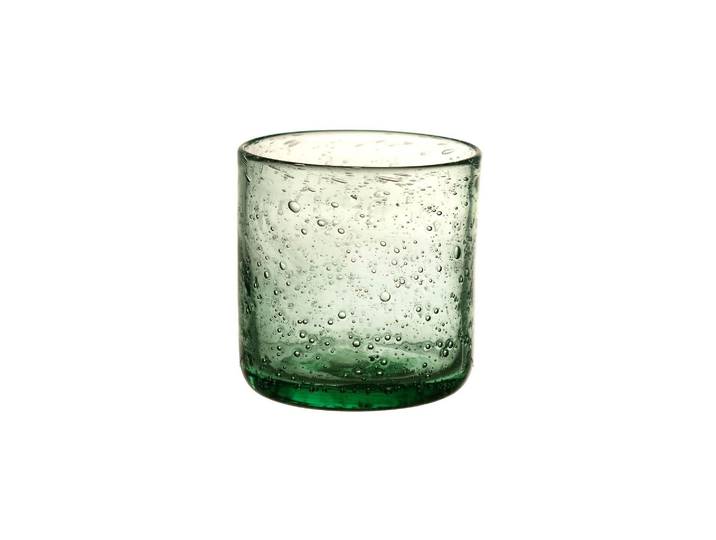 Verre en verre vert pâle, uni, soufflé à la bouche - Pomax, Vico
