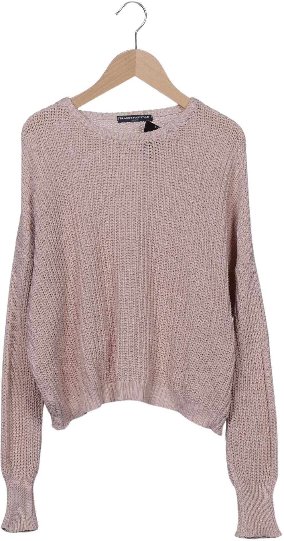 Brandy Melville Damen Pullover, Pink, Gr. M, Baumwolle - Second Hand