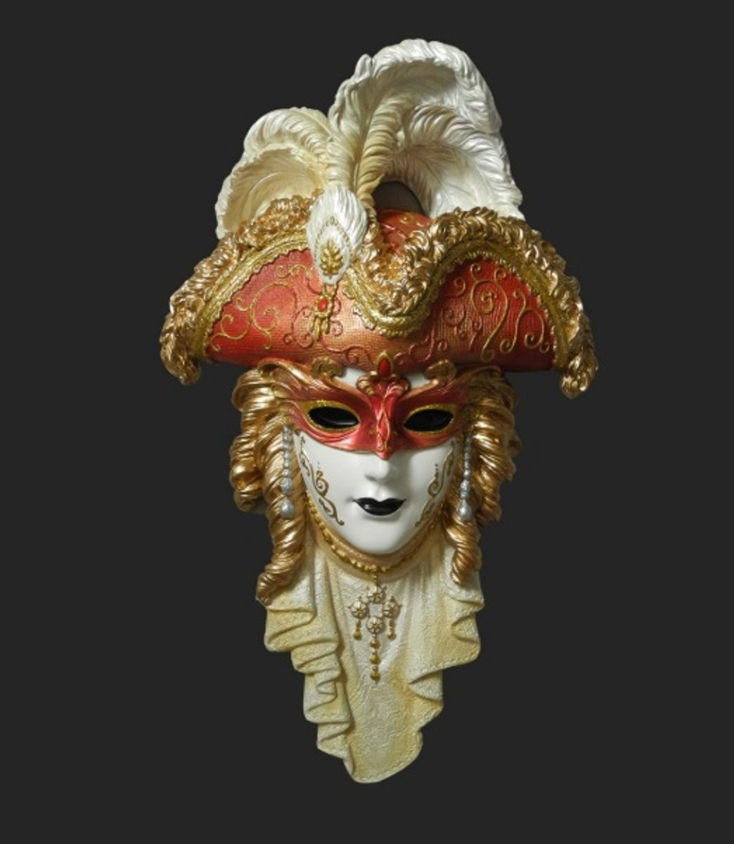 Parastone Venetiaans masker La Pirata decoratief beeld, Hoogte: 33 cm