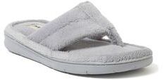 Women's Wrenley Terry Thong by Dearfoams in Sleet (Size XL M)